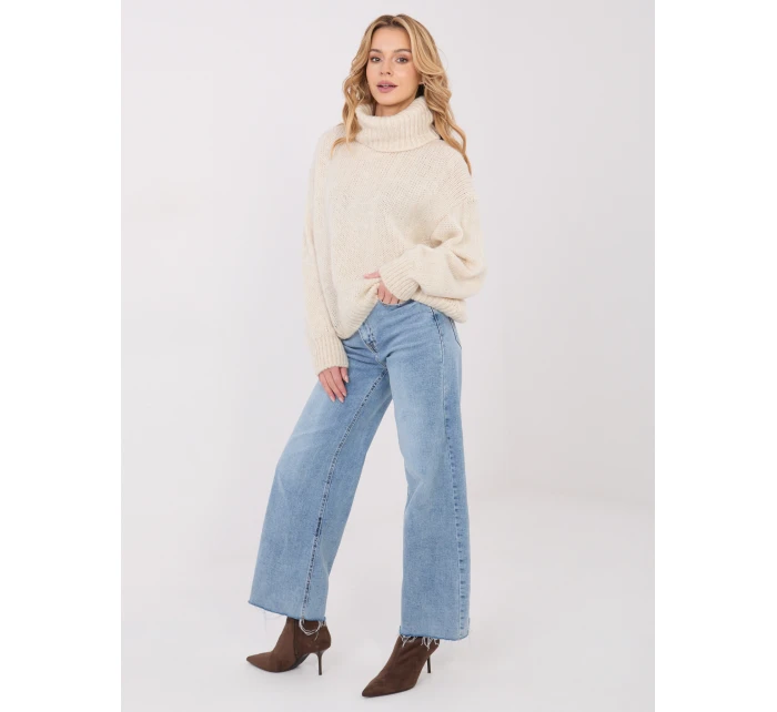 Sweter IN SW model 21782339 jasny beżowy - FPrice