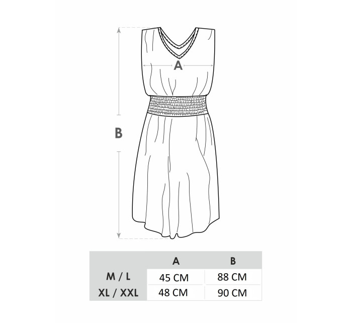 Dámské krátké letní šaty model 17399669 Multicolour - Yoclub
