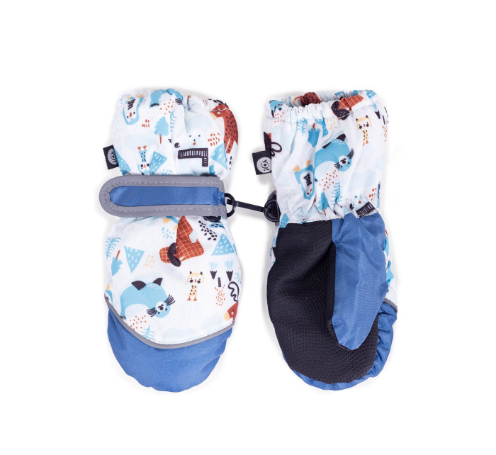 Yoclub Dětské zimní lyžařské rukavice REN-0233C-A110 Vícebarevné