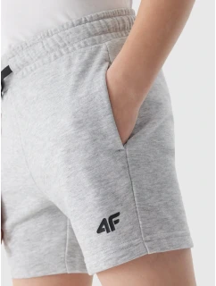 Chlapecké teplákové šortky 4F - světle šedé