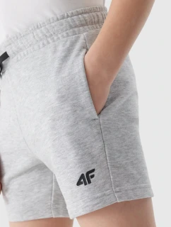 Chlapecké teplákové šortky 4F - světle šedé