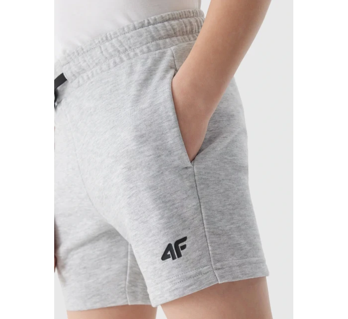 Chlapecké teplákové šortky 4F - světle šedé