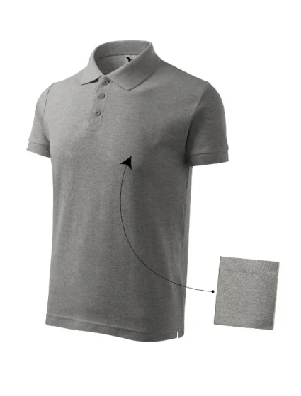 Cotton polokošile pánská tmavě šedý melír Cotton polokošile pánská tmavě šedý melír