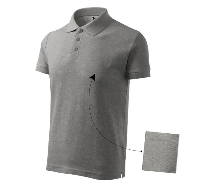 Cotton polokošile pánská tmavě šedý melír Cotton polokošile pánská tmavě šedý melír