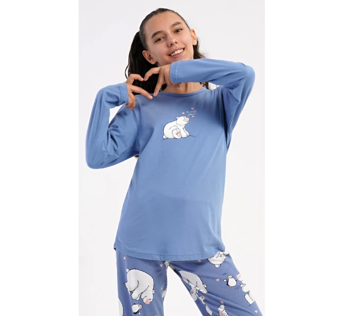 Dětské pyžamo dlouhé Méďa a model 21417060 - Vienetta Kids