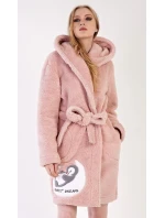 Dámský župan krátký s kapucí Sweet model 19162739 - Vienetta Dámský župan krátký s kapucí Sweet model 19162739 - Vienetta