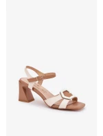 Sandály na podpatku model 210692 Step in style Sandály na podpatku model 210692 Step in style