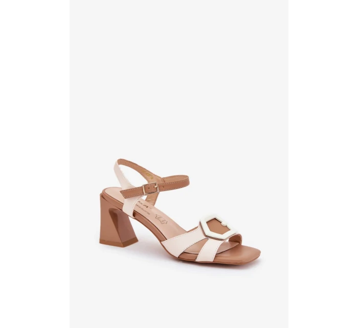 Sandály na podpatku model 210692 Step in style Sandály na podpatku model 210692 Step in style