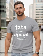 Koszulka męska z nadrukiem na szara model 22217792 - FashionStreet Koszulka męska z nadrukiem na szara model 22217792 - FashionStreet