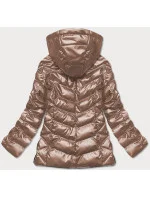 Světle hnědá prošívaná bunda pro přechodné období model 17144761 - S'WEST