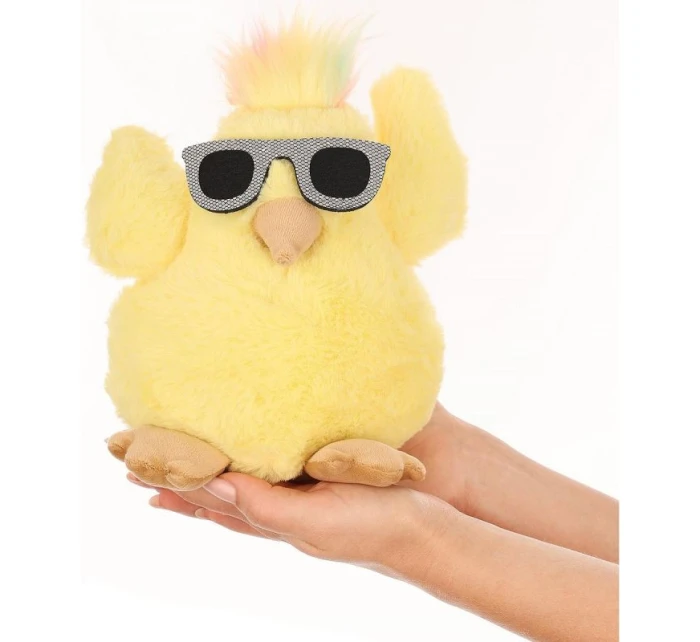 KUŘE SE SKLENICEMI 19CM JARNÍ DEKORACE