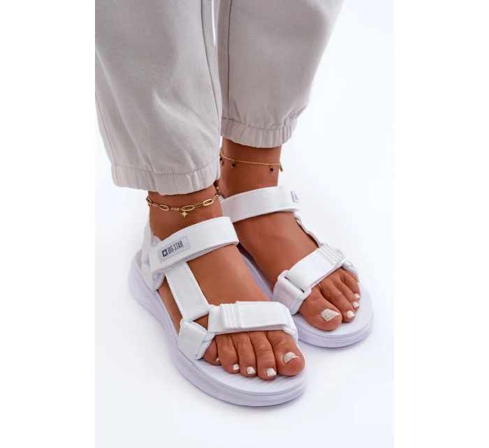 Dámské Sandály Big Star bílé FF274A603 Dámské Sandály Big Star bílé FF274A603