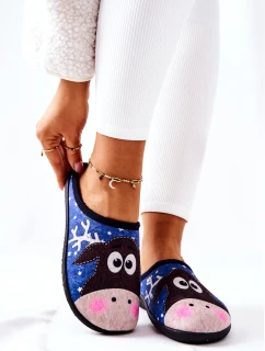 Hřejivé pantofle Model Modré model 21570624 - Boto