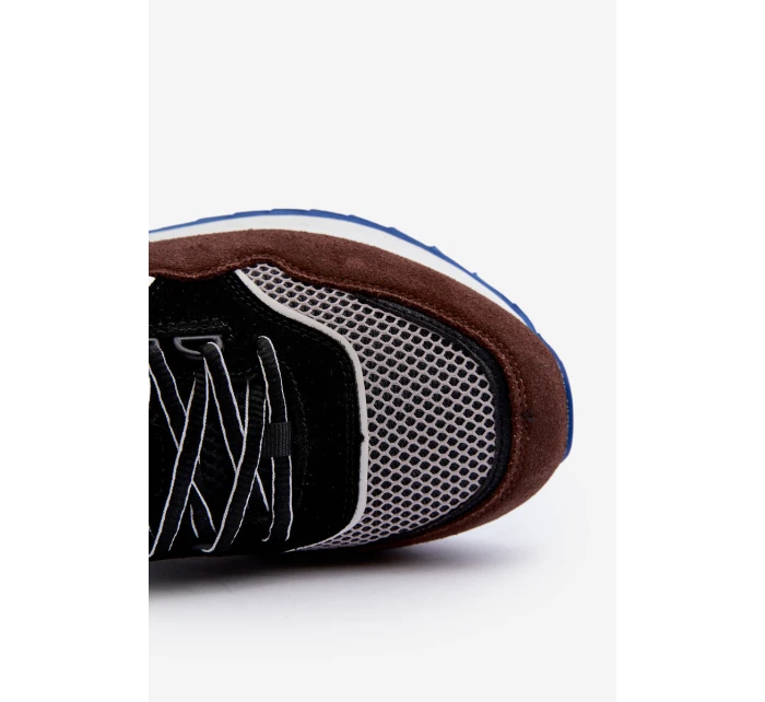 Pánské tenisky Big Star NN174322 Memory Foam System hnědo-černé Pánské tenisky Big Star NN174322 Memory Foam System hnědo-černé