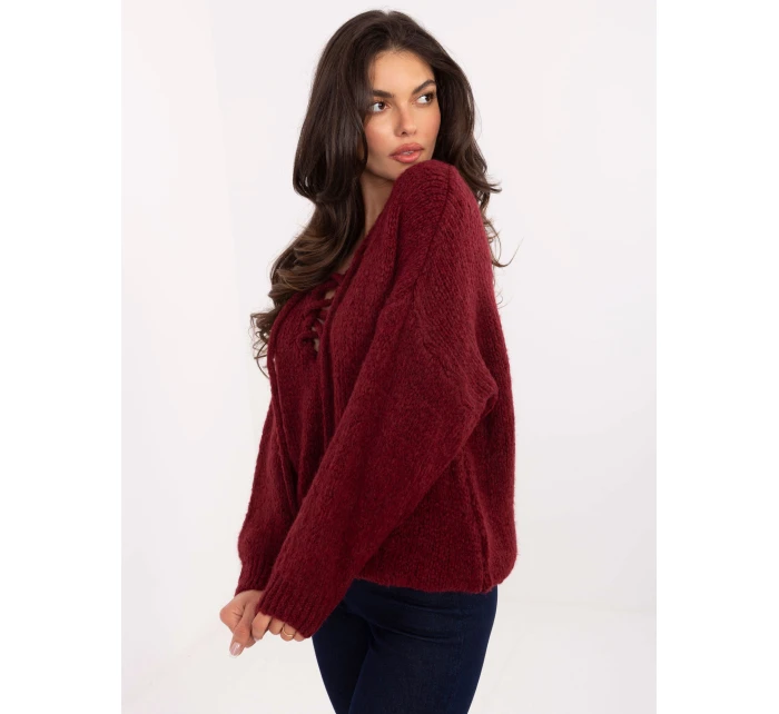 Jumper MI SW 0919.18 bordó Jumper MI SW 0919.18 bordó