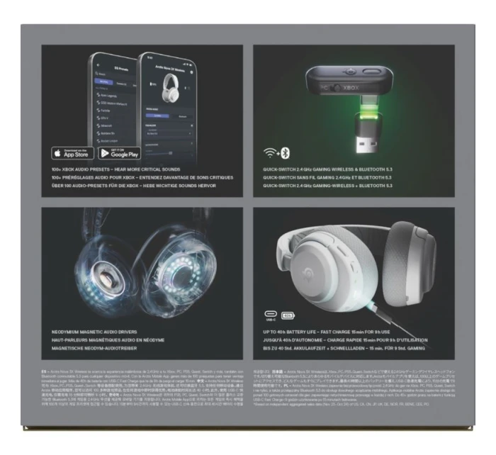 Bezdrátová sluchátka Steelseries Arctis Nova 3X pro Xbox, bílá Bezdrátová sluchátka Steelseries Arctis Nova 3X pro Xbox, bílá