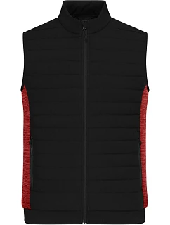 JN Pánská vesta s podšívkou 02. black/red melange model 22415286 - Daiber