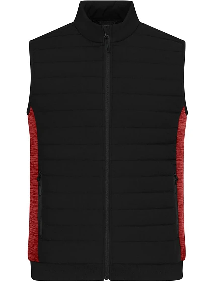Daiber JN 1864 Pánská vesta s podšívkou 02.1864 black/red melange Daiber JN 1864 Pánská vesta s podšívkou 02.1864 black/red melange
