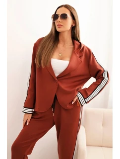 Dámská souprava s viskózou a a sportovní sako model 21339247 - K-Fashion