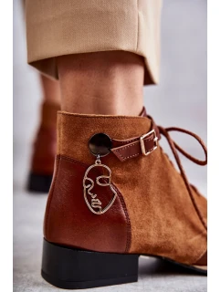 Dámské kožené kozačky Maciejka 5743A-29 Hněde