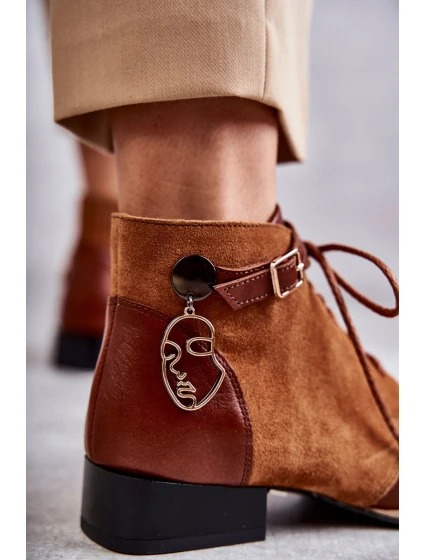 Dámské kožené kozačky Maciejka 5743A-29 Hněde