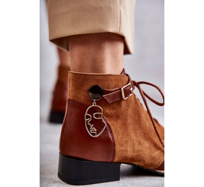 Dámské kožené kozačky Maciejka 5743A-29 Hněde