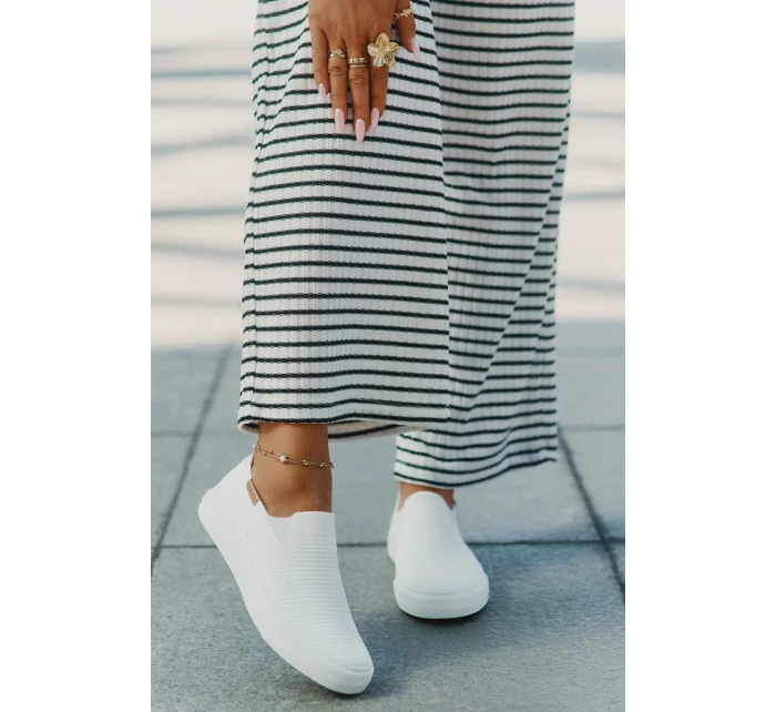 Dámské Tenisky SlipOn Big Star model 21693204 Bílé - Big Star Shoes Dámské Tenisky SlipOn Big Star model 21693204 Bílé - Big Star Shoes