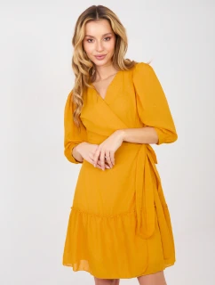 Šaty LK SK 508027.34P tmavě žluté