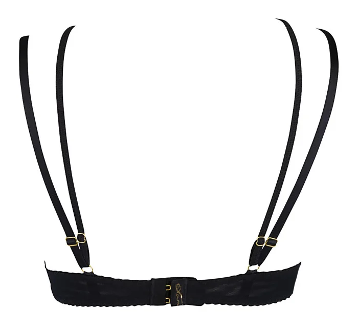 Dámská sexy podprsenka model 20189003 Červená s černou - Axami Dámská sexy podprsenka model 20189003 Červená s černou - Axami