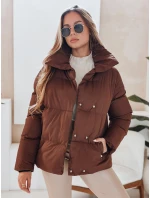 Dámská prošívaná zimní bunda LARO hnědá FashionStreet TY4958