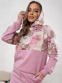 Sportovní souprava s květinovým motivem růžová model 22049189 - Moon