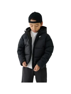 Chlapecká péřová bunda 4F M621 tmavě černá 4FJWAW25TDJAM621 20S