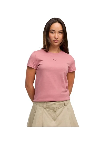 Dámské tričko Puma Ess Centered Cat Logo Tee, růžové, 692916, velikost 48