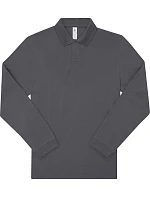 B&C My Polo 210 LSL Piqué polo s dlouhým rukávem z těžké bavlny 01.U427 dark grey B&C My Polo 210 LSL Piqué polo s dlouhým rukávem z těžké bavlny 01.U427 dark grey