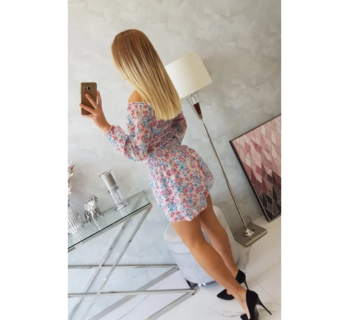 Pudrově růžová květinová sada