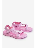 Dámské sandály Big Star model 21609167 Růžové - Big Star Shoes Dámské sandály Big Star model 21609167 Růžové - Big Star Shoes