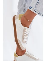 Dámské tenisky z eko kůže Big Star model 22069390 bílé - Big Star Shoes Dámské tenisky z eko kůže Big Star model 22069390 bílé - Big Star Shoes