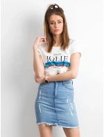 Sukně JMP SD 193 model 14830280 modrá - FPrice