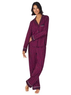 Dámské pyžamo YI2922684F 501 fialová vzor - DKNY