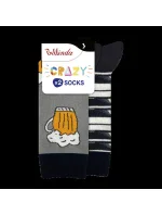 Veselé ponožky 2 páry CRAZY SOCKS 2x - BELLINDA - šedá