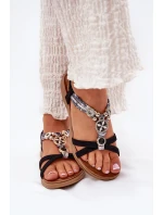 Plné Dámské Sandály S Černé model 21693561 - Artiker Plné Dámské Sandály S Černé model 21693561 - Artiker