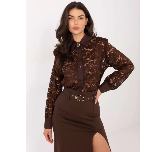 Košile IT KS 21999.50 hnědá Košile IT KS 21999.50 hnědá