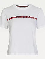 Dámské Tričko s krátkým rukávem UW0UW02551-YBR - Tommy Hilfiger