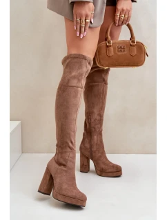 Kozačky na podpatku model 203507 Step in style