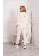 Tepláková souprava s kapucí ecru Tepláková souprava s kapucí ecru