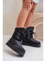 Sněhule na platformě se zipem Big Star model 21678314 Černé - Big Star Shoes