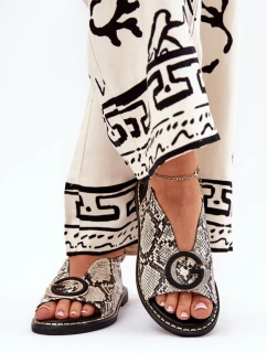 Ploché sandály s ozdobou vzor model 21685693 - Boto