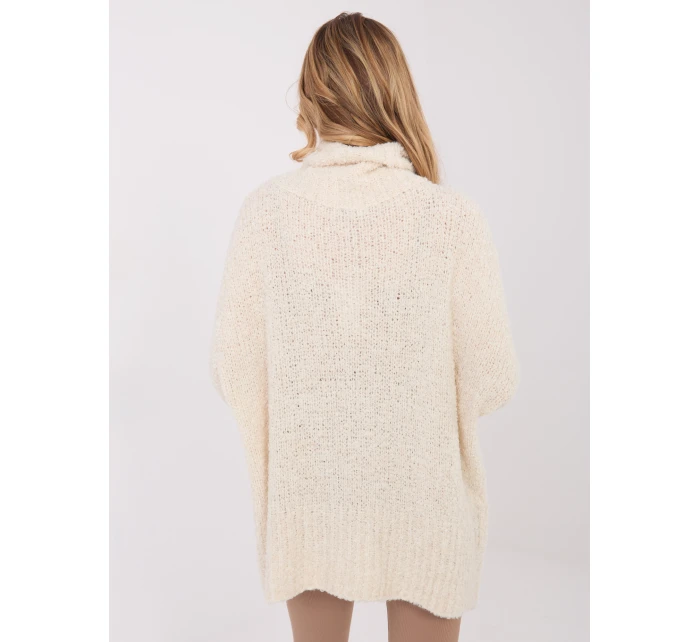 Sweter CH SW model 21782574 jasny beżowy - FPrice Sweter CH SW model 21782574 jasny beżowy - FPrice