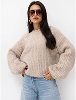 Sweter PM SW model 22334149 beżowy - FPrice Sweter PM SW model 22334149 beżowy - FPrice