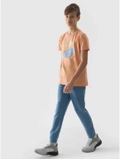 Chlapecké tričko regular s potiskem 4F - korálové